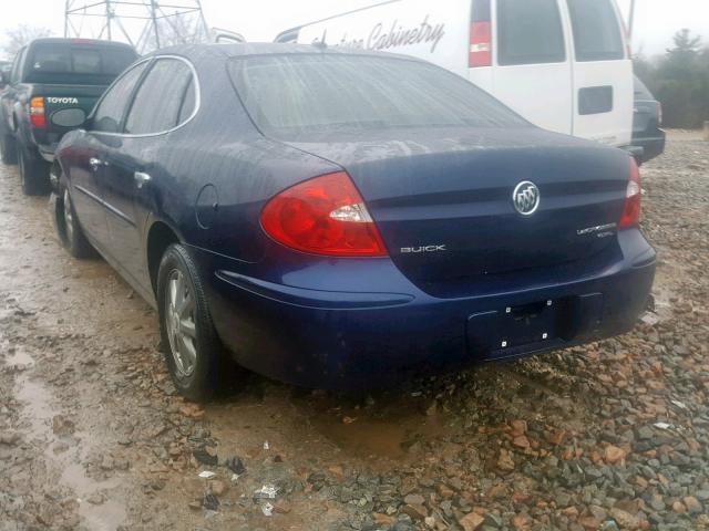 2G4WD582271249802 - 2007 BUICK LACROSSE C BLUE photo 3