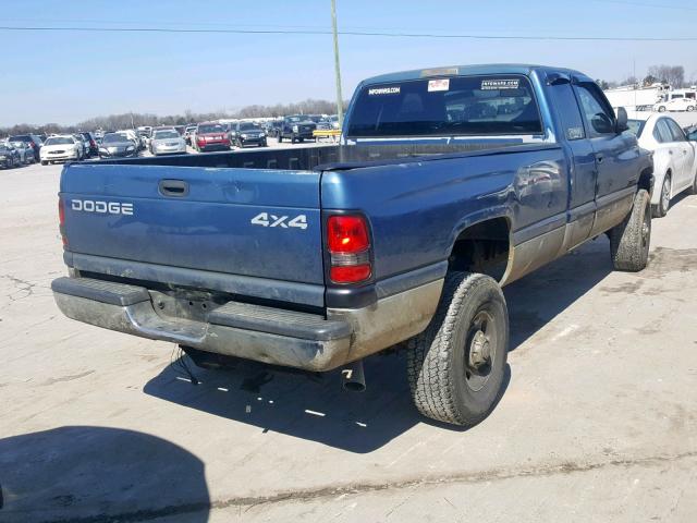 3B7KF23C02M280611 - 2002 DODGE RAM 2500 BLUE photo 4