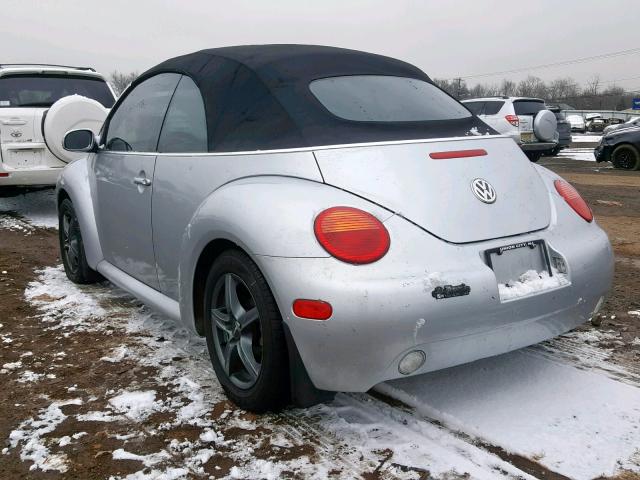 3VWCK21YX3M325356 - 2003 VOLKSWAGEN NEW BEETLE Silber Foto 3