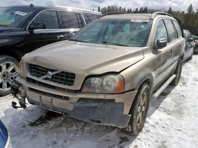 YV1CZ91H941109661 - 2004 VOLVO XC90 T6 BEIGE photo 2