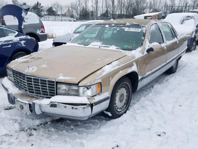 1G6DW52PXSR708829 - 1995 CADILLAC FLEETWOOD TAN photo 2