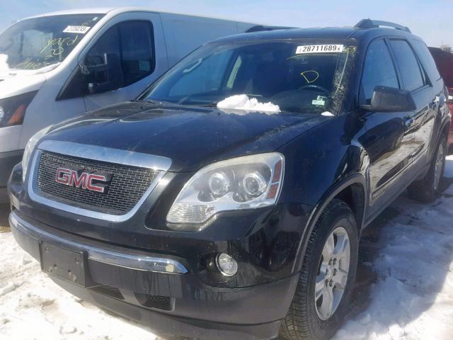 1GKLRLED6AJ144085 - 2010 GMC ACADIA SLE BLACK photo 2