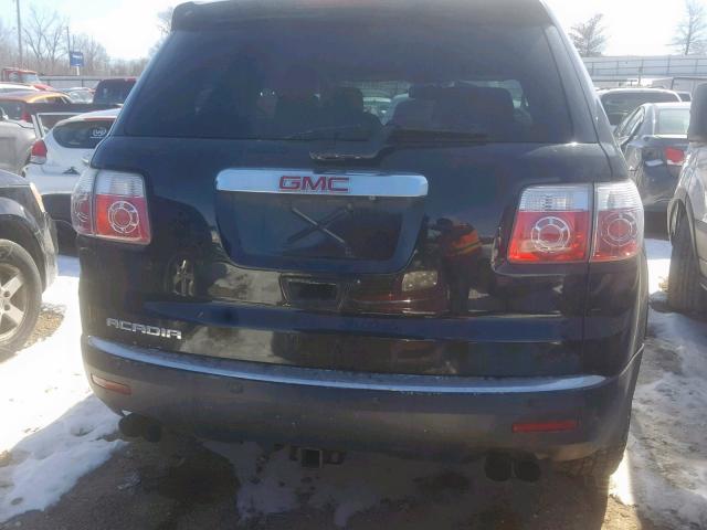 1GKLRLED6AJ144085 - 2010 GMC ACADIA SLE BLACK photo 9