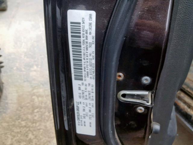 3D7UT2CL1BG537152 - 2011 DODGE RAM 2500 BLACK photo 10