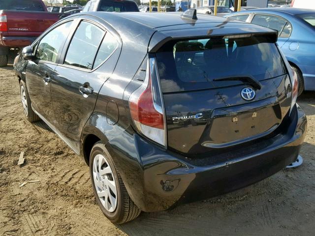 JTDKDTB38F1586178 - 2015 TOYOTA PRIUS C BLACK photo 3