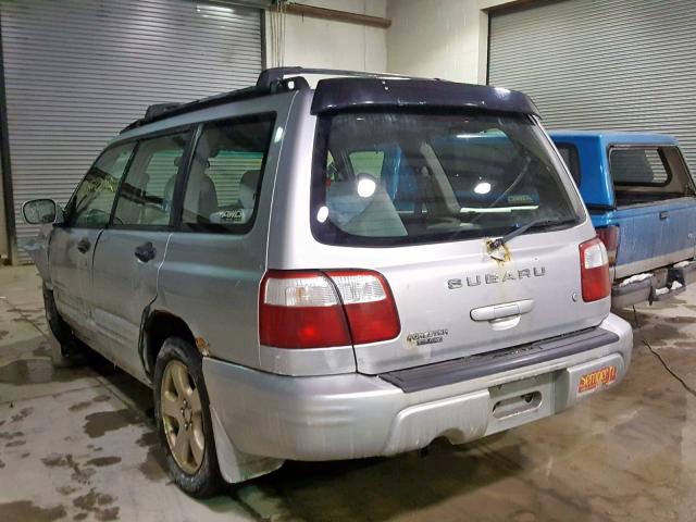 JF1SF65692H728627 - 2002 SUBARU FORESTER S GRAY photo 3