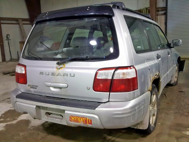 JF1SF65692H728627 - 2002 SUBARU FORESTER S GRAY photo 4