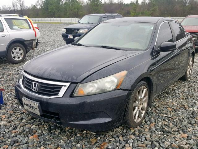 1HGCP26498A000830 - 2008 HONDA ACCORD LXP BLACK photo 2