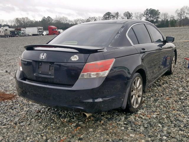 1HGCP26498A000830 - 2008 HONDA ACCORD LXP BLACK photo 4