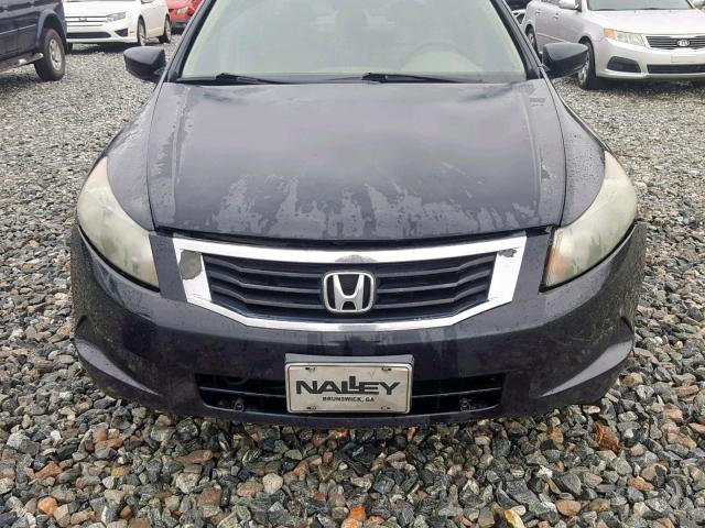 1HGCP26498A000830 - 2008 HONDA ACCORD LXP BLACK photo 9