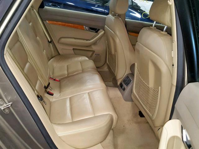 WAUDG74FX5N058726 - 2005 AUDI A6 3.2 QUA BEIGE photo 6