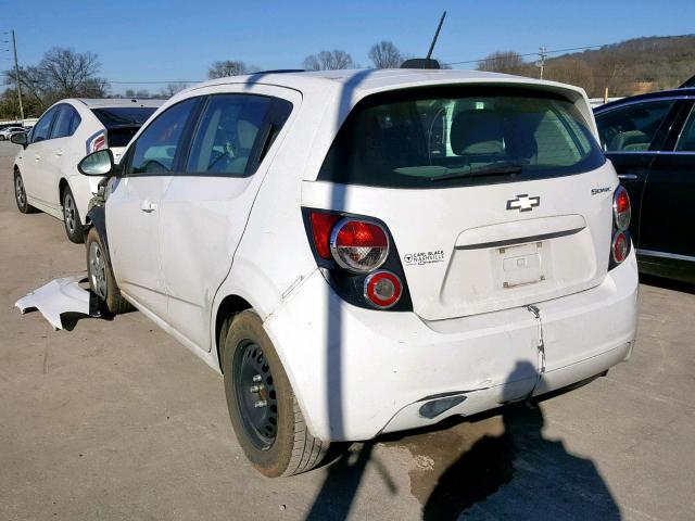 1G1JA6SH3F4129965 - 2015 CHEVROLET SONIC LS WHITE photo 3