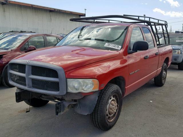 3D7KA28D34G109357 - 2004 DODGE RAM 2500 S RED photo 2