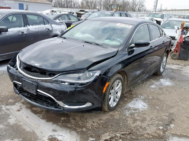 1C3CCCAB1FN666838 - 2015 CHRYSLER 200 LIMITE BLACK photo 2