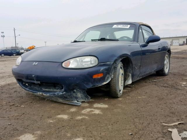 JM1NB3535X0103347 - 1999 MAZDA MX-5 MIATA BLUE photo 2