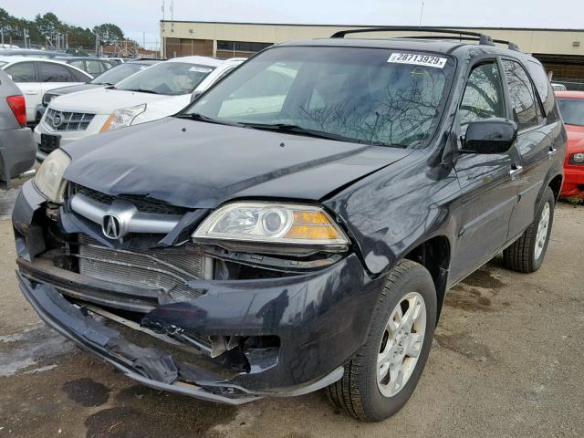 2HNYD18654H553230 - 2004 ACURA MDX TOURIN BLACK photo 2