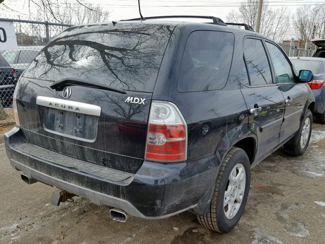 2HNYD18654H553230 - 2004 ACURA MDX TOURIN BLACK photo 4