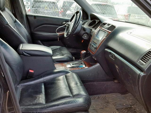 2HNYD18654H553230 - 2004 ACURA MDX TOURIN BLACK photo 5