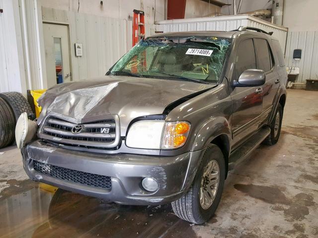 5TDBT48A54S223237 - 2004 TOYOTA SEQUOIA LI CHARCOAL photo 2