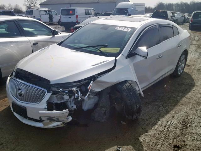 1G4GC5ED7BF203106 - 2011 BUICK LACROSSE C WHITE photo 2