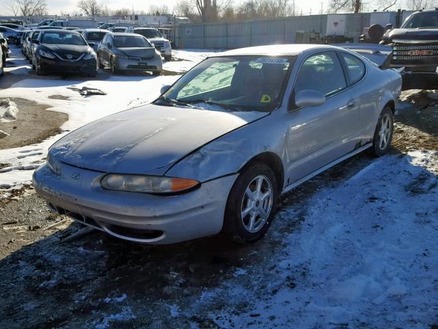 1G3NF12E31C153538 - 2001 OLDSMOBILE ALERO GLS SILVER photo 2