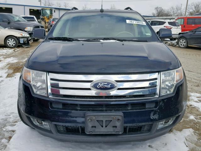 2FMDK48C38BA65478 - 2008 FORD EDGE SEL BLUE photo 9