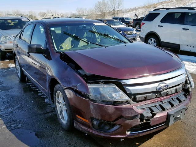 3FAHP0GAXCR329263 - 2012 FORD FUSION S MAROON photo 1