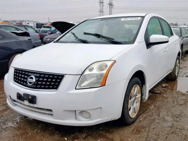 3N1AB61E38L753342 - 2008 NISSAN SENTRA 2.0 WHITE photo 2