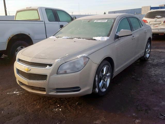 1G1ZC5EB9AF247529 - 2010 CHEVROLET MALIBU 1LT GOLD photo 2
