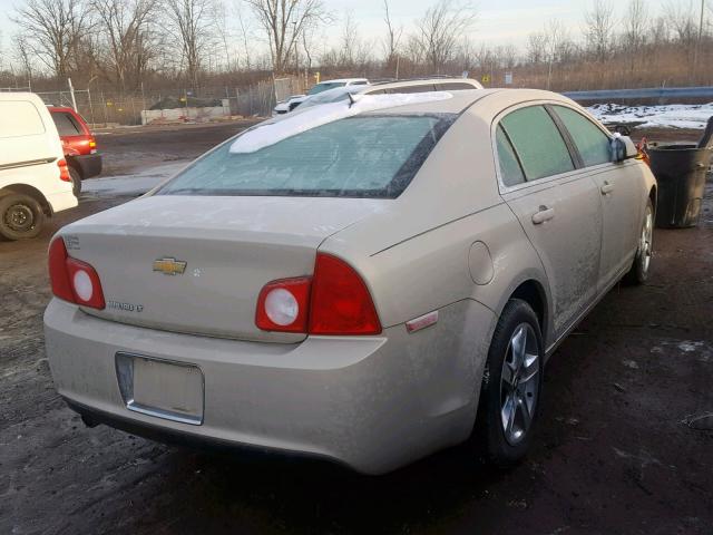 1G1ZC5EB9AF247529 - 2010 CHEVROLET MALIBU 1LT GOLD photo 4