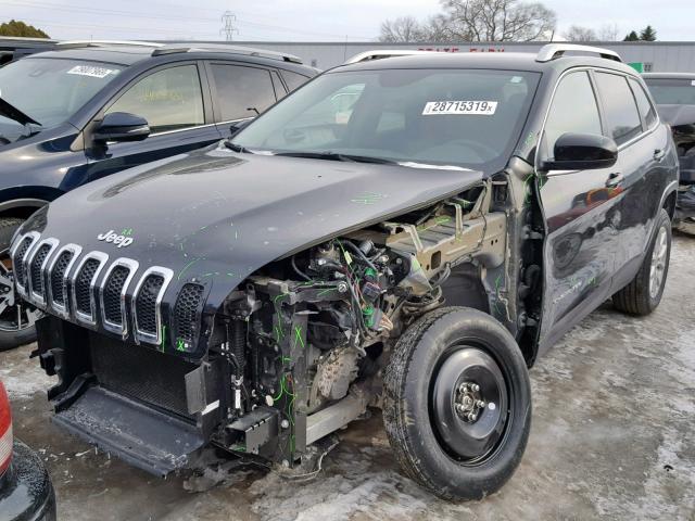 1C4PJMCB2EW246035 - 2014 JEEP CHEROKEE L BLACK photo 2