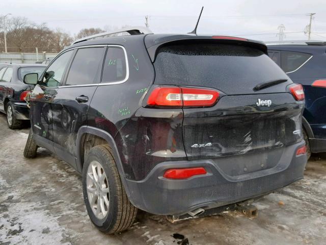 1C4PJMCB2EW246035 - 2014 JEEP CHEROKEE L BLACK photo 3