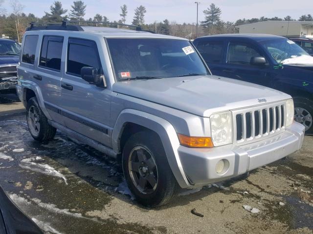 1J8HG48K06C123888 - 2006 JEEP COMMANDER SILVER photo 1