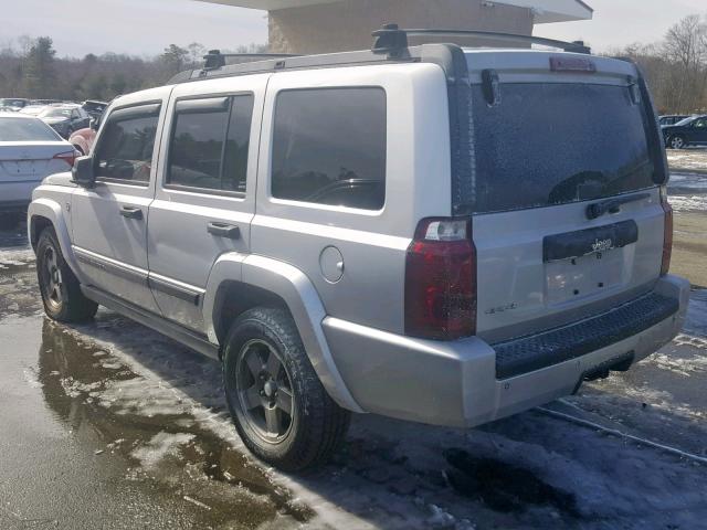 1J8HG48K06C123888 - 2006 JEEP COMMANDER SILVER photo 3
