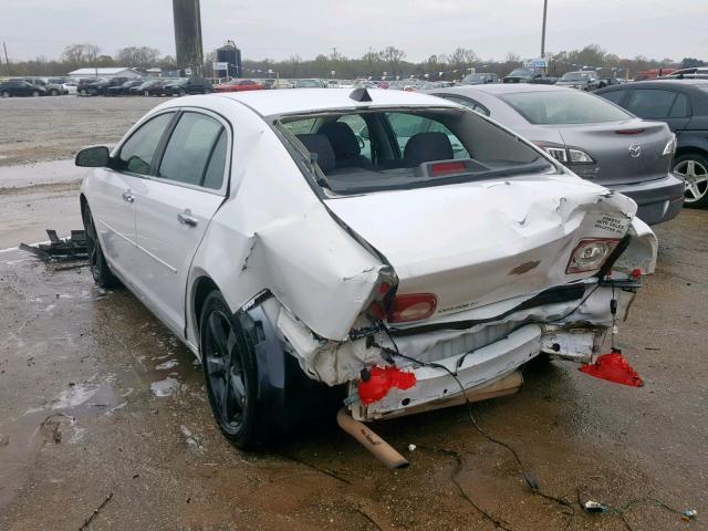 1G1ZC5EU0CF228694 - 2012 CHEVROLET MALIBU 1LT WHITE photo 3