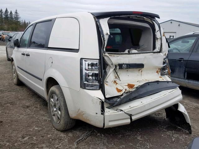 2D4CN1AE7AR225766 - 2010 DODGE GRAND CARA WHITE photo 3