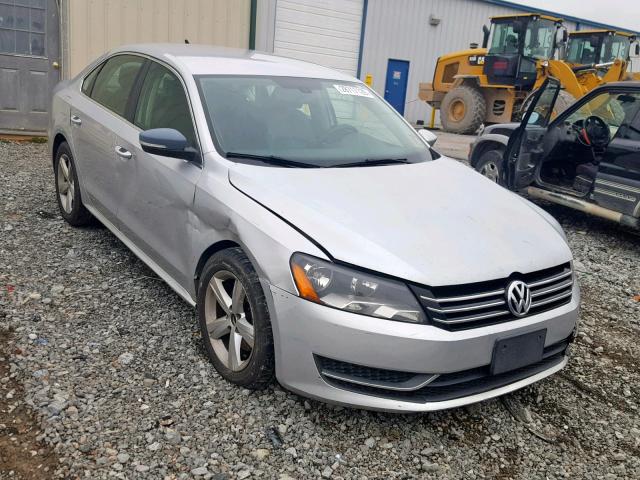 1VWBP7A32CC046337 - 2012 VOLKSWAGEN PASSAT SE SILVER photo 1