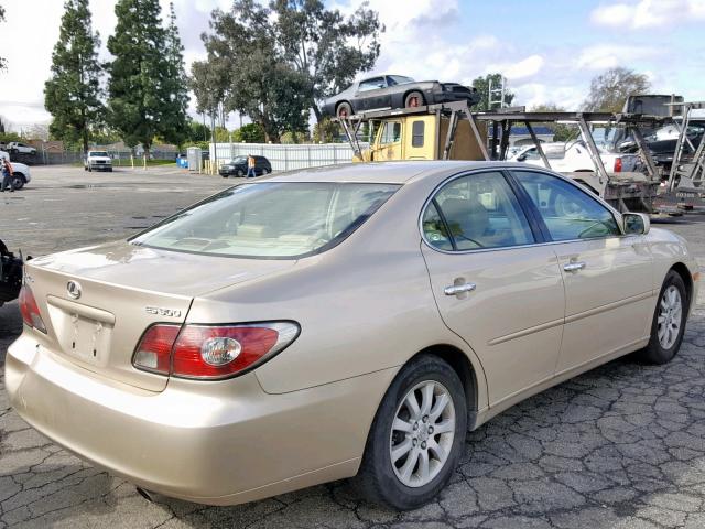 JTHBF30G936016946 - 2003 LEXUS ES 300 GOLD photo 4