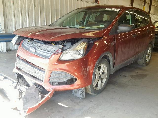 1FMCU0F75FUB06379 - 2015 FORD ESCAPE S RED photo 2