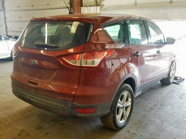 1FMCU0F75FUB06379 - 2015 FORD ESCAPE S RED photo 4