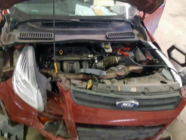 1FMCU0F75FUB06379 - 2015 FORD ESCAPE S RED photo 7