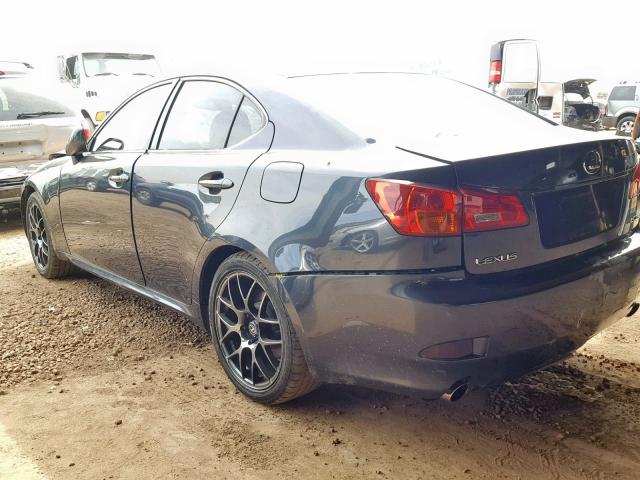 JTHBK262262018860 - 2006 LEXUS IS 250 GRAY photo 3