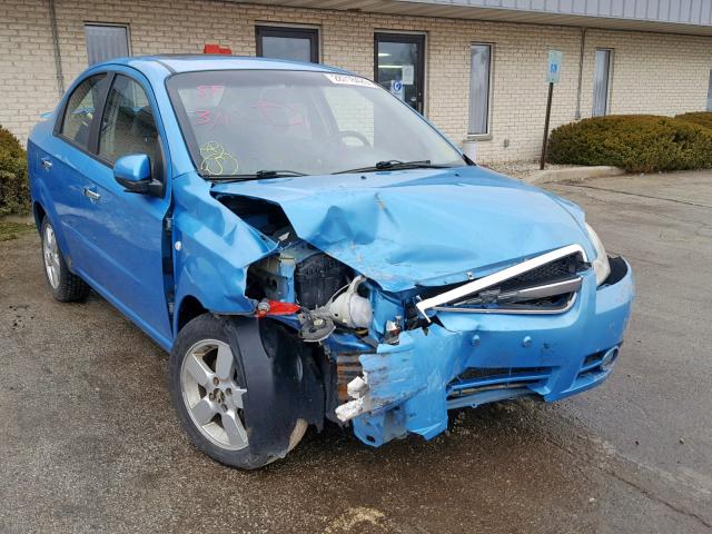 KL1TD56697B141827 - 2007 CHEVROLET AVEO BASE ლურჯი ფოტო 1