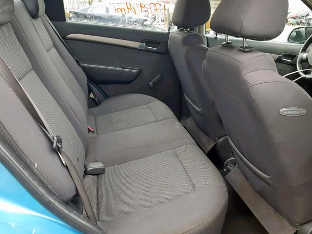 KL1TD56697B141827 - 2007 CHEVROLET AVEO BASE ლურჯი ფოტო 6