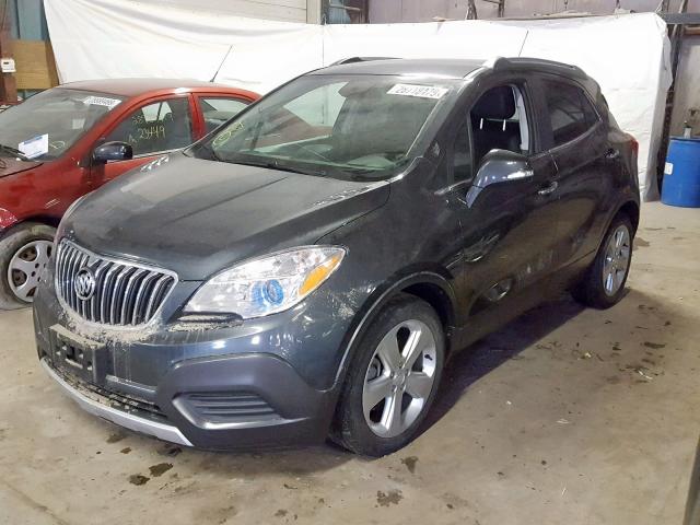 KL4CJASB5GB528611 - 2016 BUICK ENCORE GRAY photo 2