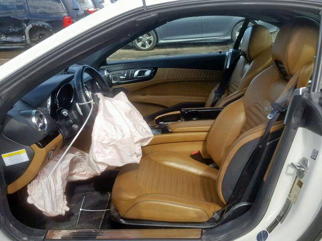 WDDJK7DA6DF015816 - 2013 MERCEDES-BENZ SL 550 WHITE photo 5