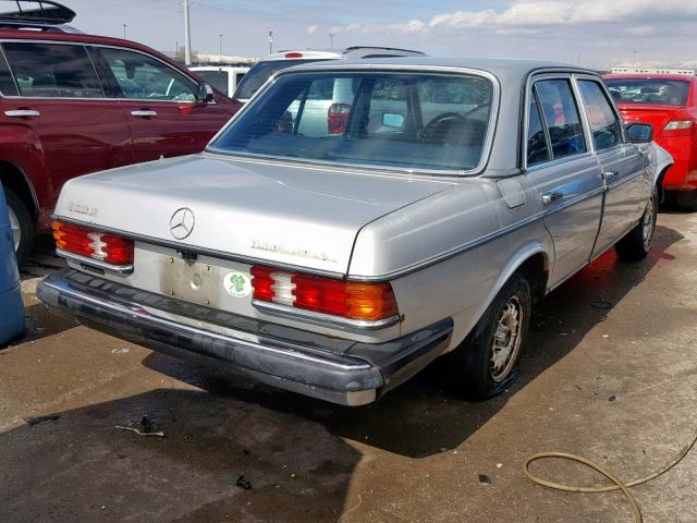 WDBAB33C1FA266778 - 1985 MERCEDES-BENZ 300 DT SILVER photo 4