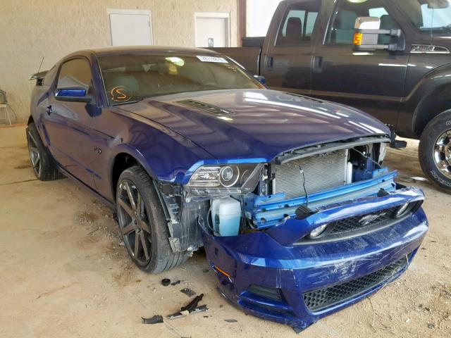 1ZVBP8CF5E5253261 - 2014 FORD MUSTANG GT BLUE photo 1