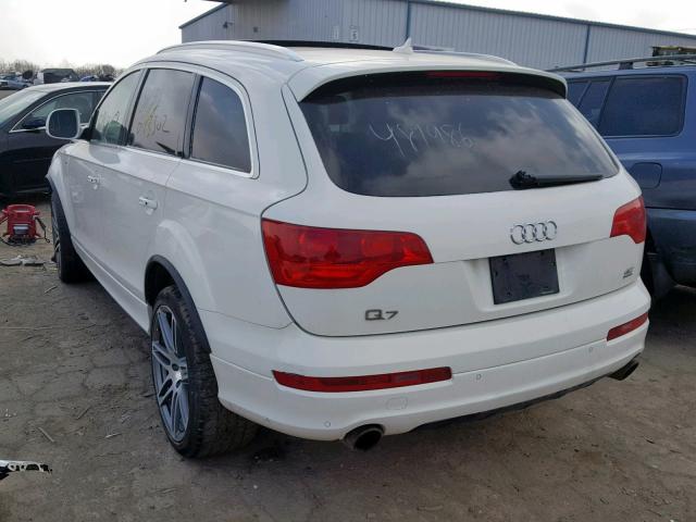 WA1CV74L89D016958 - 2009 AUDI Q7 4.2 QUA WHITE photo 3