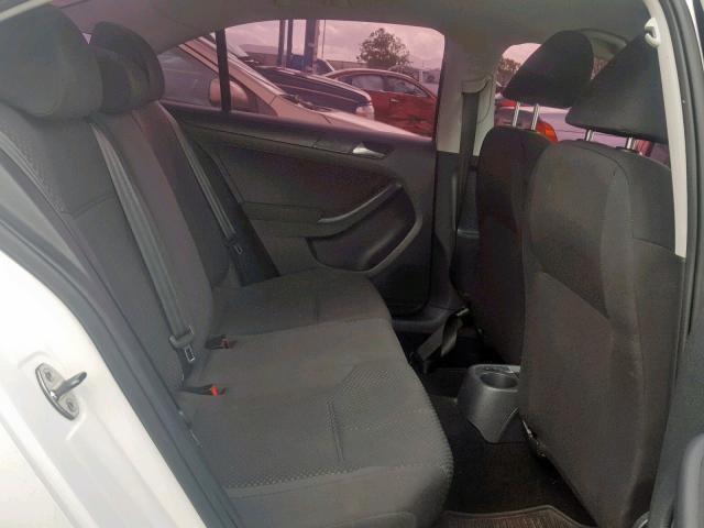 3VW2K7AJ3CM374491 - 2012 VOLKSWAGEN JETTA BASE WHITE photo 6